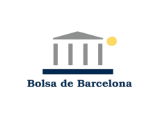 Logo de la Bolsa de Barcelona, destacado cliente de ICA-Grupo en el sector financiero.